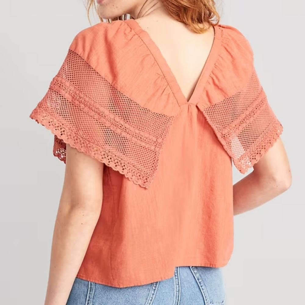 NWT Old Navy Women Flutter Sleeve Tops